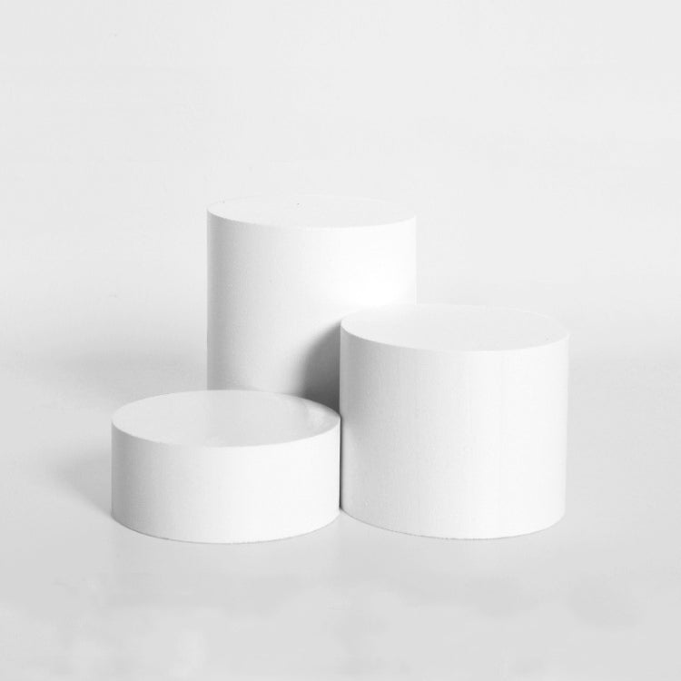 Solid Wood Geometric Polygon Camera Props Creative Photography Ornaments — Thick Cylinder Combination