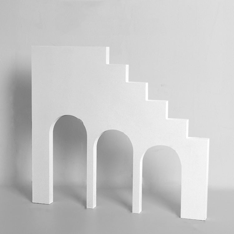 Solid Wood Geometric Polygon Camera Props Creative Photography Ornaments — Stage Three Arch