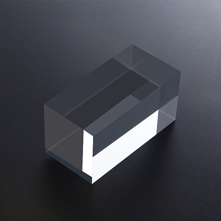 Transparent Acrylic Geometric Photo Props Photography Background Plate Ornaments — 2 PCS Cube 4x4x8cm