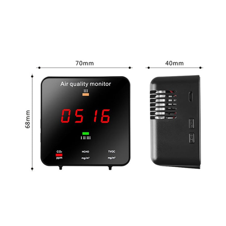 JSM-131 Portable CO2 TVOC Formaldehyde Carbon Dioxide Detector — view 4