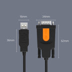 D.Y.TECH USB to DB9 RS232COM Serial Cable, Specification：