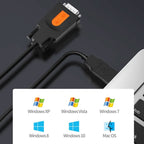 D.Y.TECH USB to DB9 RS232COM Serial Cable, Specification：