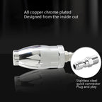 Electroplated Pure Copper Rotating Nozzle 360 Degree Fast Rotation 1/4 Quick-Insert Ceramic Spool