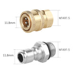 2 Sets High Pressure Spray Head Fast Insertion 1/4 Quick Pure Copper Joint