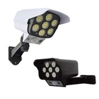 Solar Sensor LED Wall Light Simulation Surveillance Camera Glare Anti-Thief Street Lamp, Style: — Remote Control (42LED)