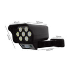 Solar Sensor LED Wall Light Simulation Surveillance Camera Glare Anti-Thief Street Lamp, Style: — Remote Control (77LED)