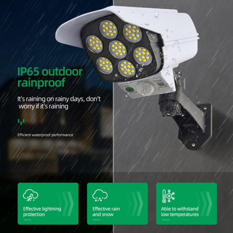Solar Sensor LED Wall Light Simulation Surveillance Camera Glare Anti-Thief Street Lamp, Style: — view 6