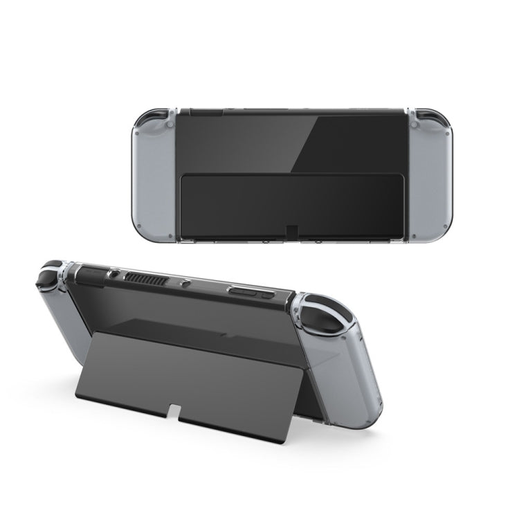 DOBE Game Handle Transparent Crystal Case TPU Protective Cover For Switch OLED Console