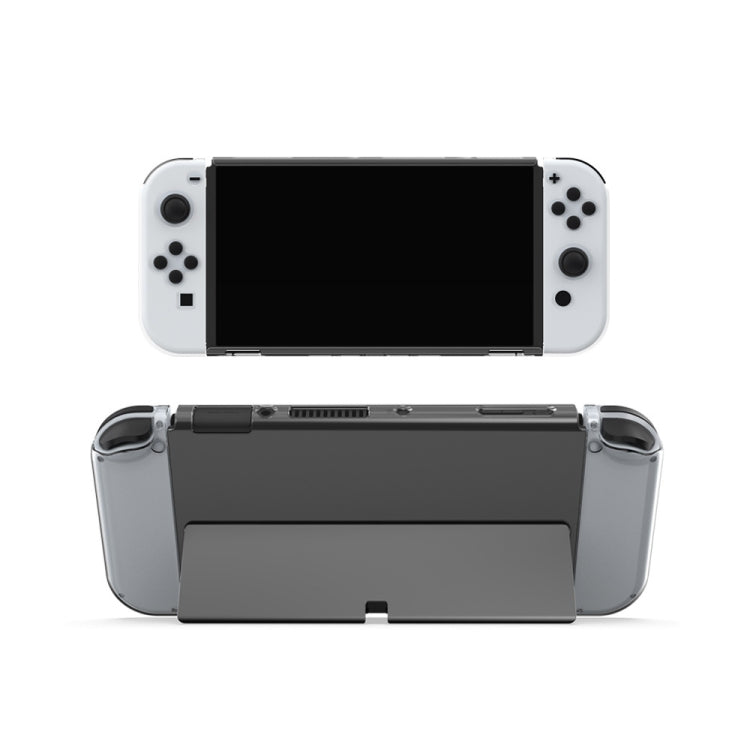 DOBE Game Handle Transparent Crystal Case TPU Protective Cover For Switch OLED Console