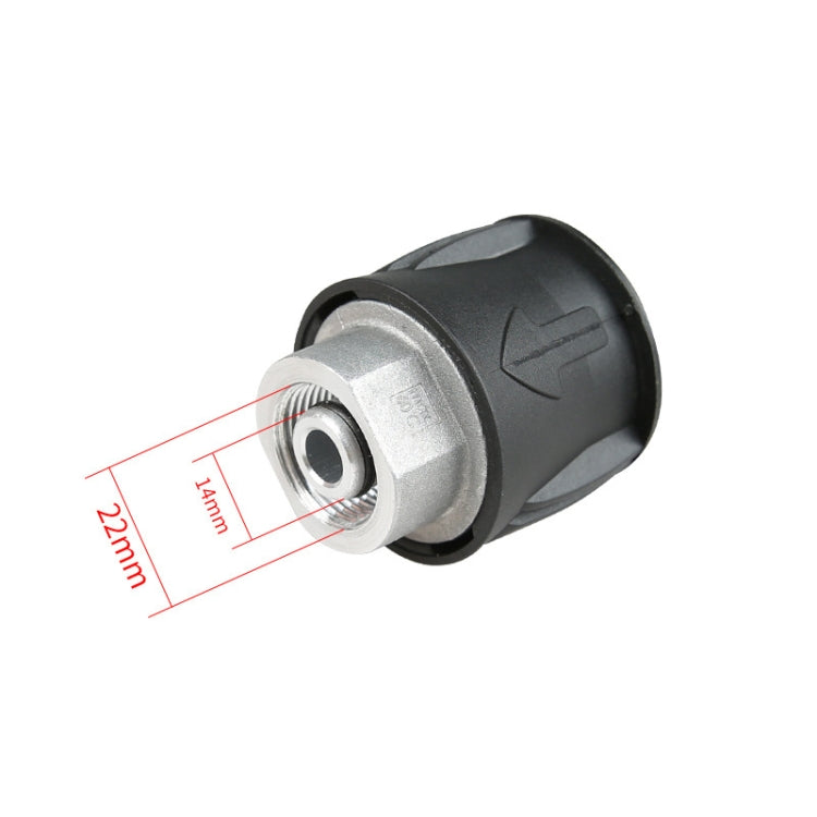 Aluminum Conversion Joint M22 / 14 Cleaning Machine Water Pipe Adapter For Karcher