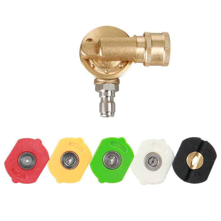 High Pressure Cleaning Machine Accessories Brush Head 240 Degrees Rotating 1/4 Live Joint