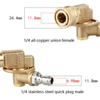High Pressure Cleaning Machine Accessories Brush Head 240 Degrees Rotating 1/4 Live Joint