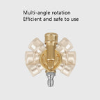 High Pressure Cleaning Machine Accessories Brush Head 240 Degrees Rotating 1/4 Live Joint