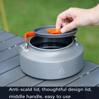 Hewolf HW-1782 Outdoor Kettle Pot Camping Tea Portable Kettle Cookware Pot, Capacity: