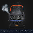 Hewolf HW-1782 Outdoor Kettle Pot Camping Tea Portable Kettle Cookware Pot, Capacity: