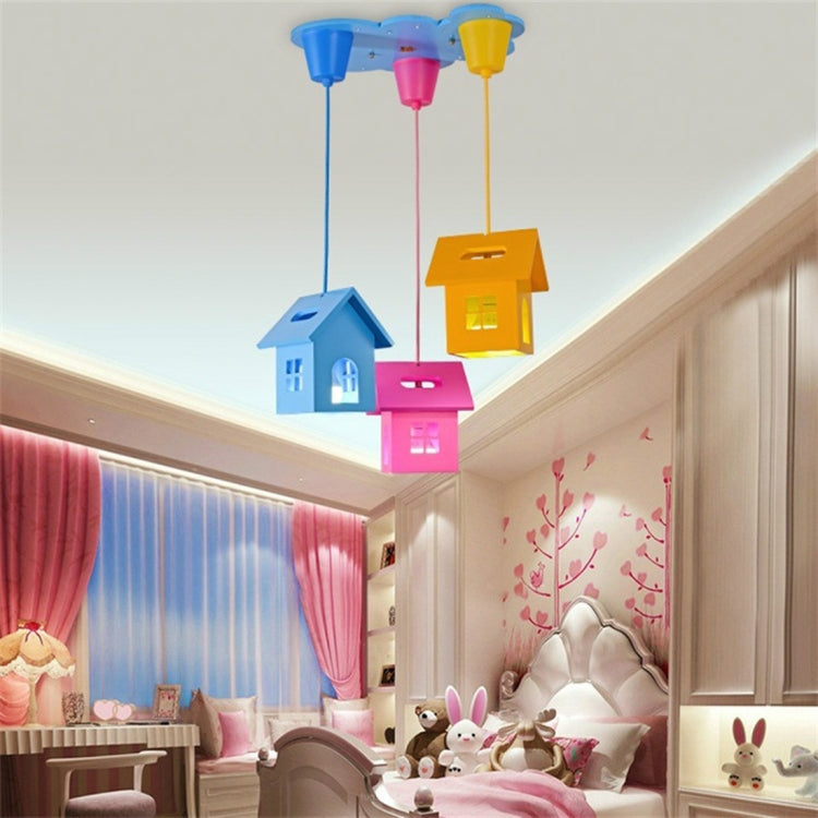 Creative Fashion Simple House Chandelier Bedroom Study Room kindergarten Lamps — view 10