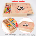 Children Wooden Multifunctional Parent-Child Interactive Puzzle Board Toy, Set Specification: — view 8