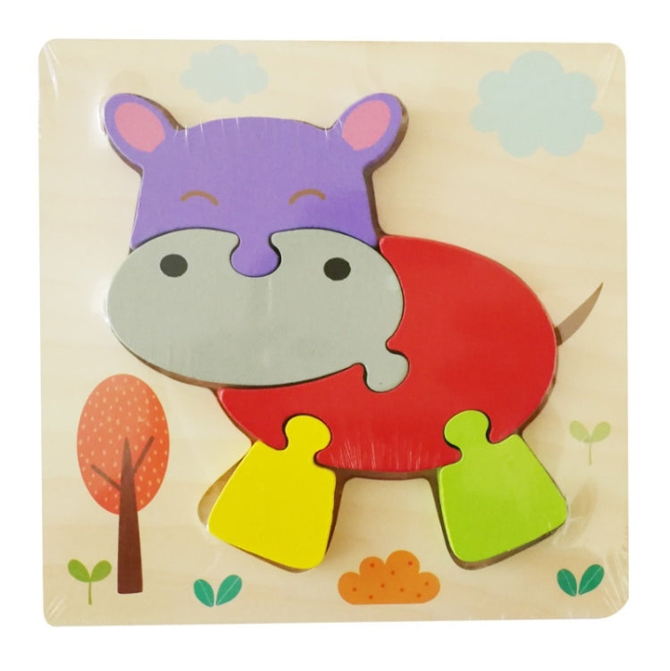 3 PCS Early Childhood Education Wooden Three-Dimensional Jigsaw Puzzle Toy — Y-Cattle