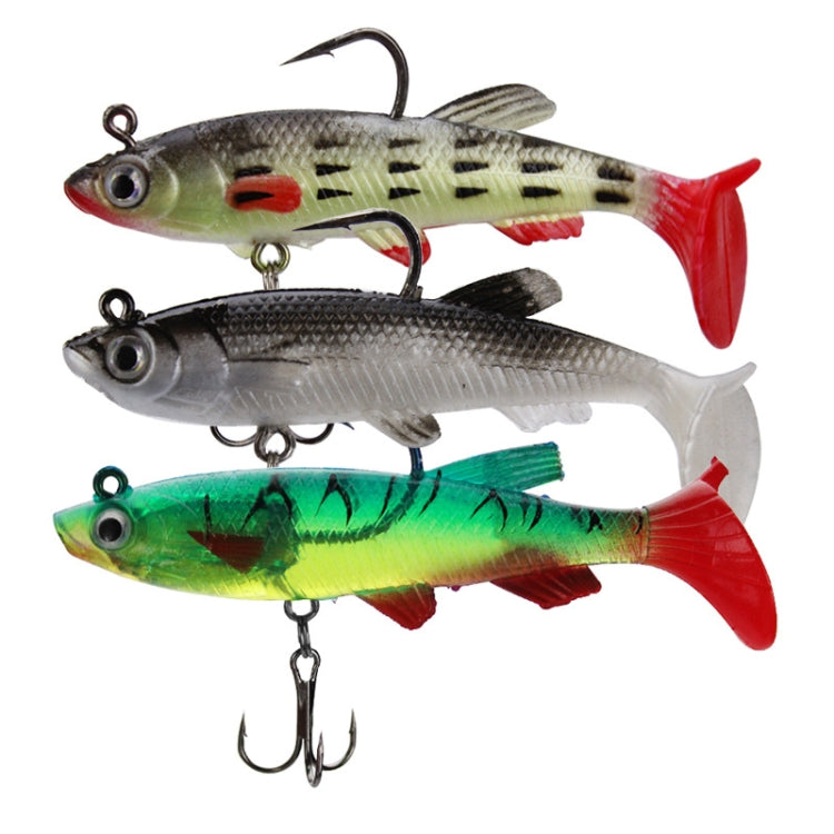 5 PCS Fish-Bait Road Sub-Bait Lead Fish With Single Hook And Three Anchor Hook Bait