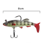 5 PCS Fish-Bait Road Sub-Bait Lead Fish With Single Hook And Three Anchor Hook Bait