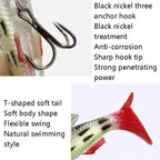 5 PCS Fish-Bait Road Sub-Bait Lead Fish With Single Hook And Three Anchor Hook Bait