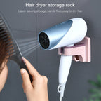 Bathroom Hair Dryer Storage Rack Wall-Mounted Shelf — view 6