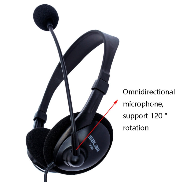 Salar V58 Headset Headphone 3.5mm Game Microphone Headset