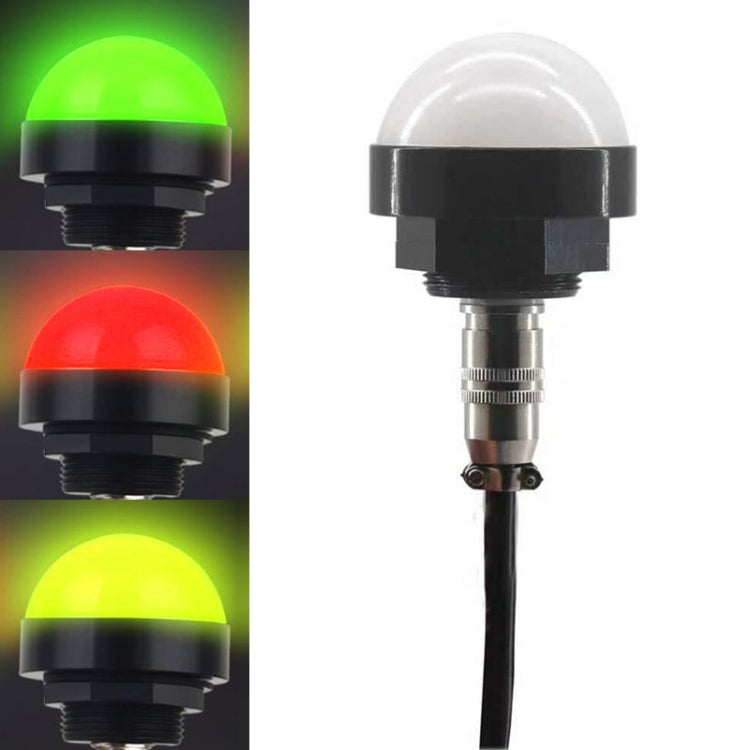24V Safety Three-Color Warning Light Alarm LED Hemispherical Waterproof Indicator — Style 1