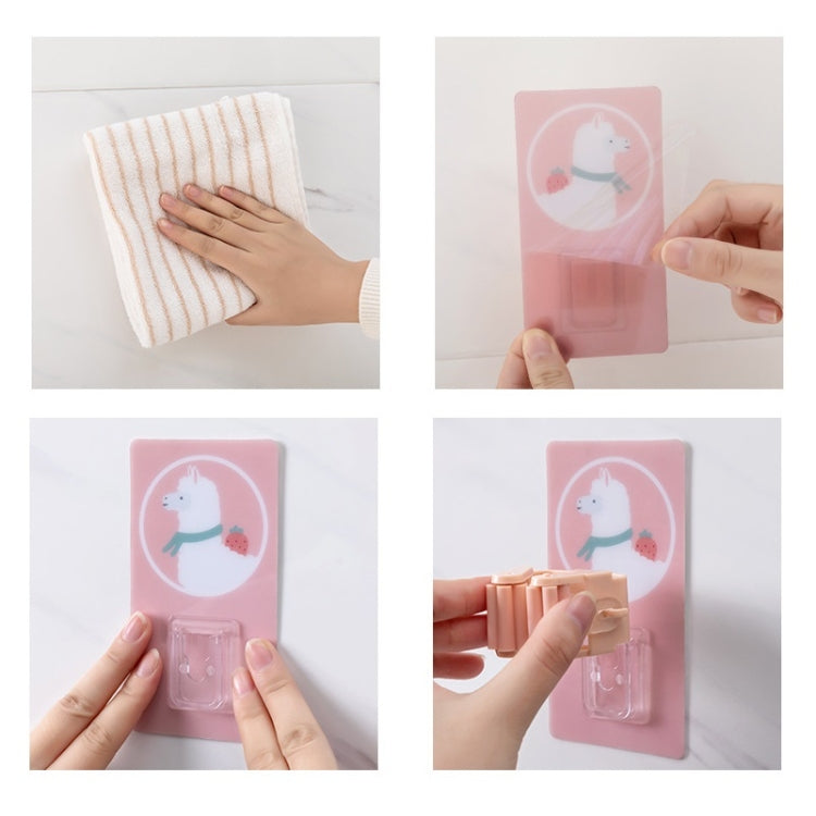 5 PCS Mop And Broom Holder Bathroom Strong Seamless And Non-Perforated Mop Hook — view 7