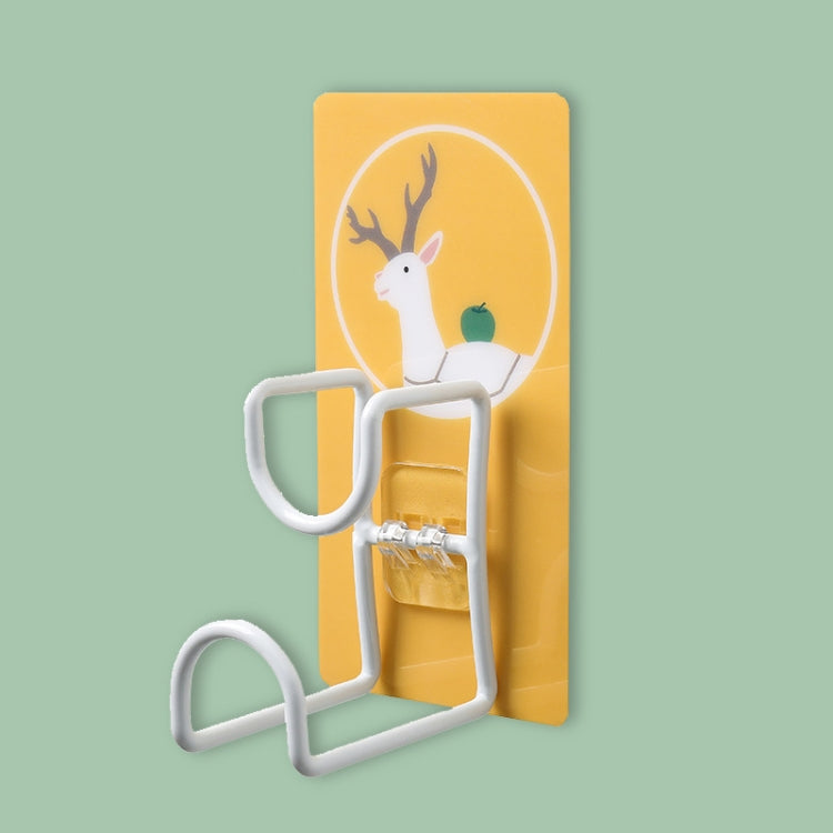 2 PCS JM028 Household Bathroom Non-Perforated Washbasin Hook Kitchen Cutting Board Seamless Hangable Storage Rack — 5 PCS DADA Deer