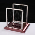 2 PCS Newton Pendulum Hits Ball Ornaments Physics Education Model, Style: N0432 Medium Door