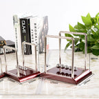 2 PCS Newton Pendulum Hits Ball Ornaments Physics Education Model, Style: N0432 Medium Door — N0212 Medium Door Thick