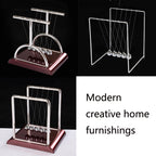 2 PCS Newton Pendulum Hits Ball Ornaments Physics Education Model, Style: N0432 Medium Door — view 8