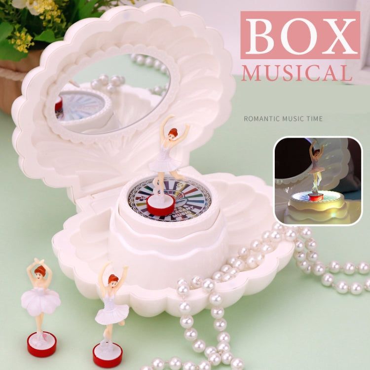 Shell Dancing Girl Flash Music Box Jewelry Storage Box — view 7