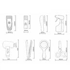 18 PCS / Set Simulation Haircut Kit Set Children Pretend Play Makeup Tools Wooden Toys — view 3