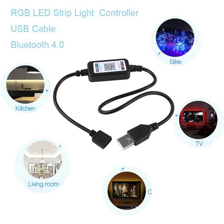 2 PCS JS-082 5V-24V Bluetooth Mobile Phone APP Intelligent Adjustment Light Controller — view 4