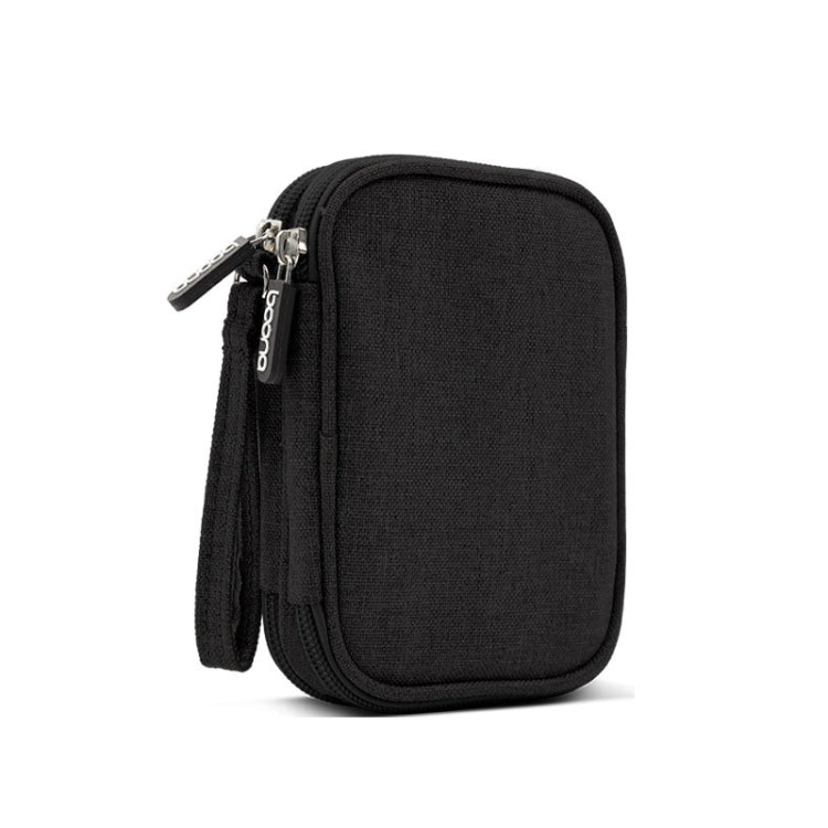 Baona BN-C003 Mobile Hard Disk Protection Cover Portable Storage Hard Disk Bag — Double-layer (Black)
