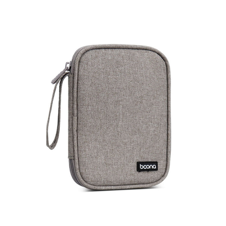Baona BN-C003 Mobile Hard Disk Protection Cover Portable Storage Hard Disk Bag — Single-layer (Gray)