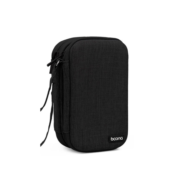 Baona BN-F027 Double-Layer Mobile Hard Disk Storage Bag EVA Hard Shell Hard Disk Protective Cover — Gray