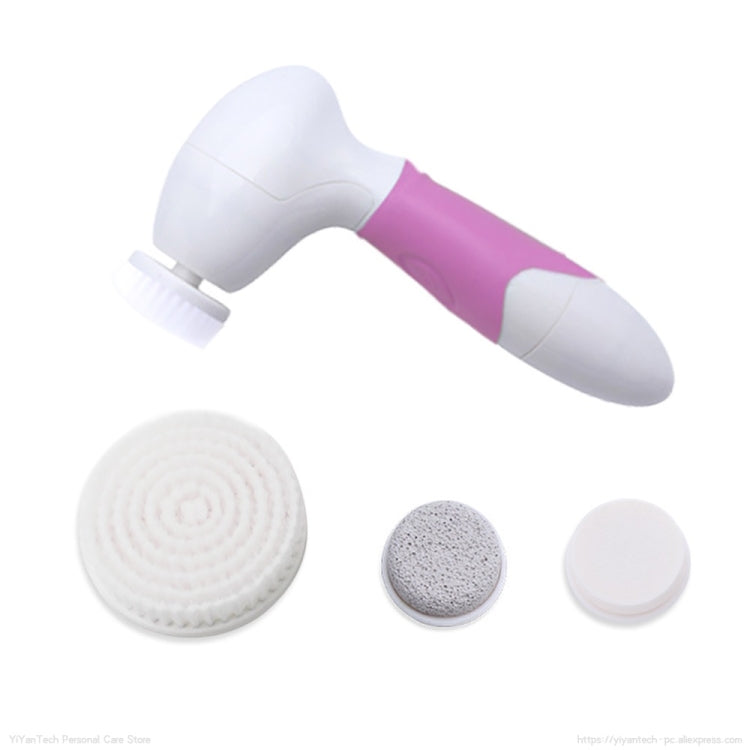 CNAIER AE-8288A 4 In 1 Face Washing Device Household Waterproof Facial Cleaner Electronic Beauty Device — Orange