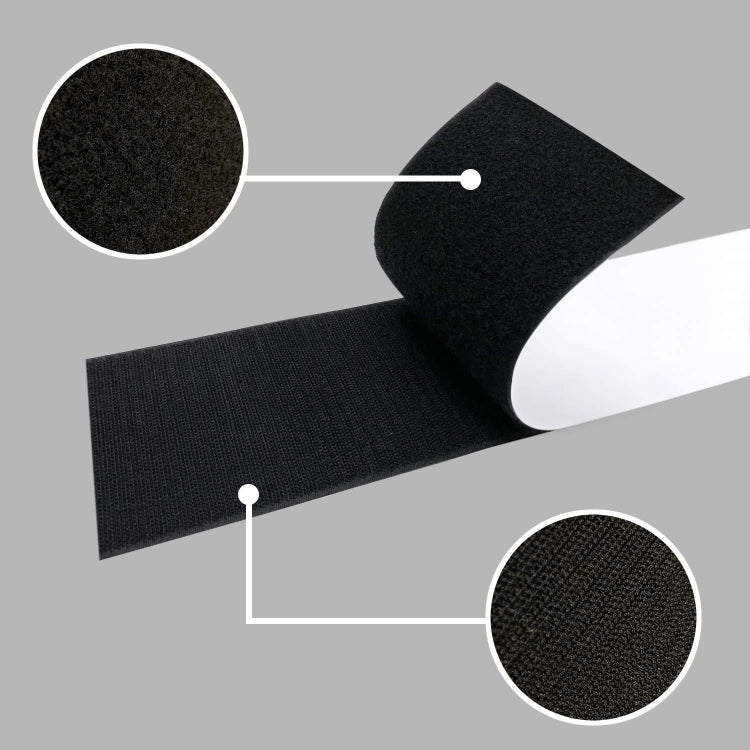 Car License Plate Hook And Loop Fastener High Temperature Resistance Polyester Double-Sided Fixed Stickers