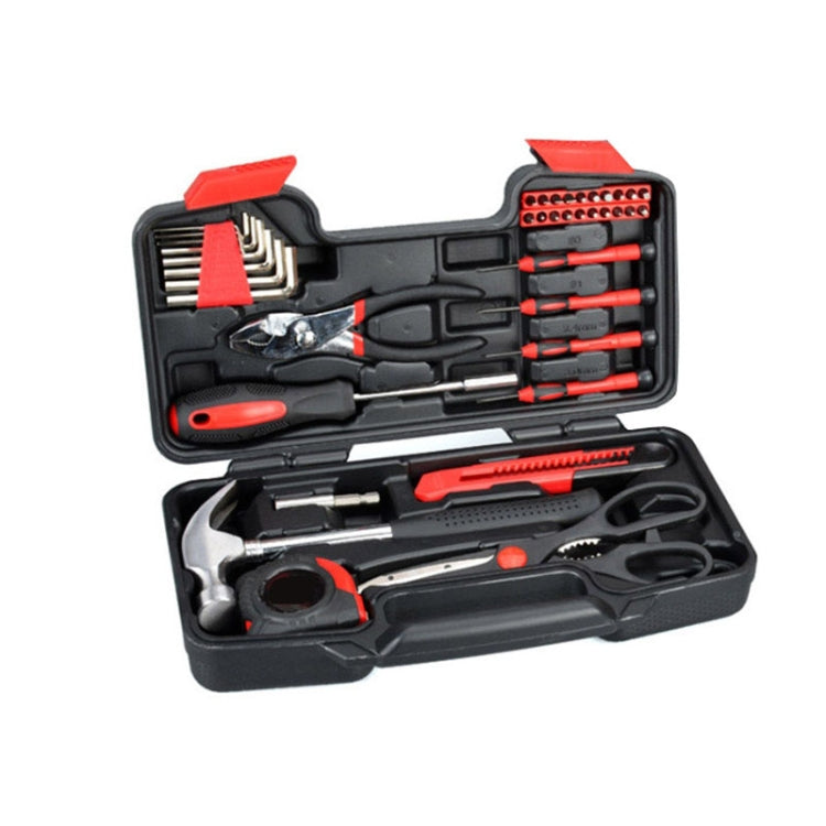 9639 Carbon Steel Auto Repair Tool Set Household Hardware Combination Tool Box, 39 In 1