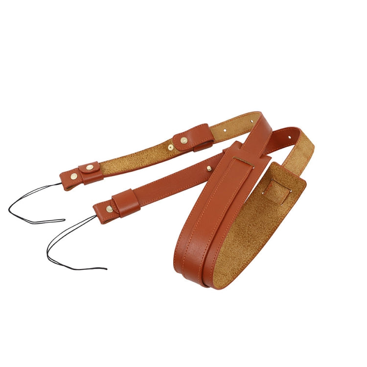 Cowhide Leather Camera Shoulder Hanging Neck Winding Strap — view 2