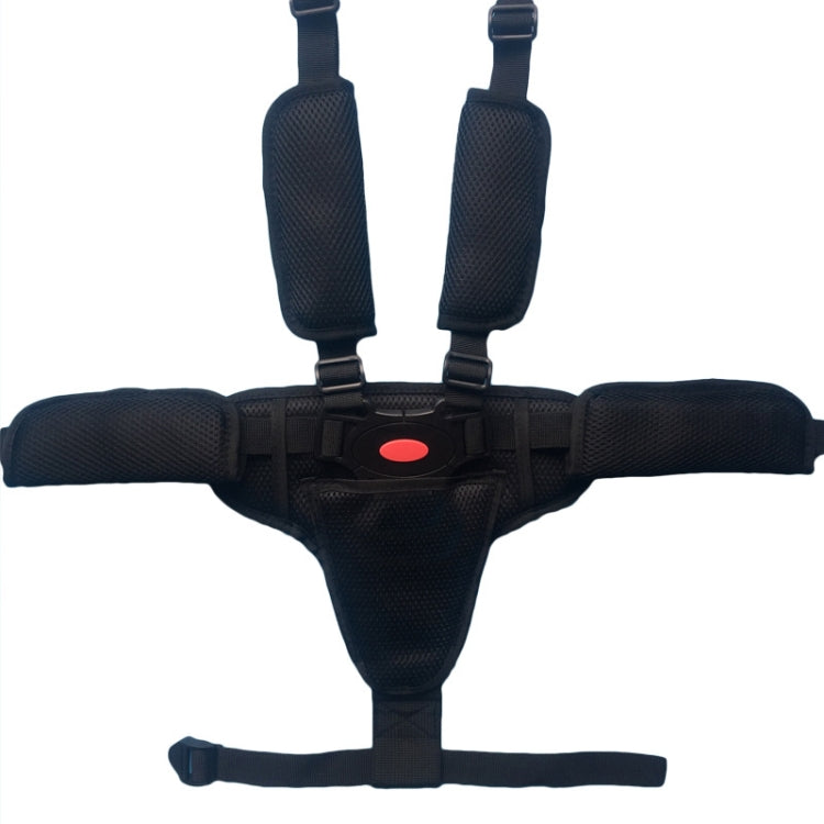 Baby Dining Chair Stroller Safety Strap Five-Point Type A Version + Fixed Strap + Thick Shoulder Pad + Large Crotch Protector