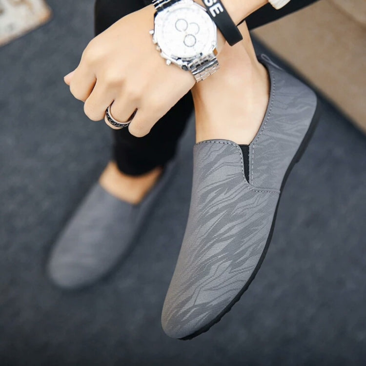 Man Casual Canvas Shoes One-Legged Lazy Cloth Shoes
