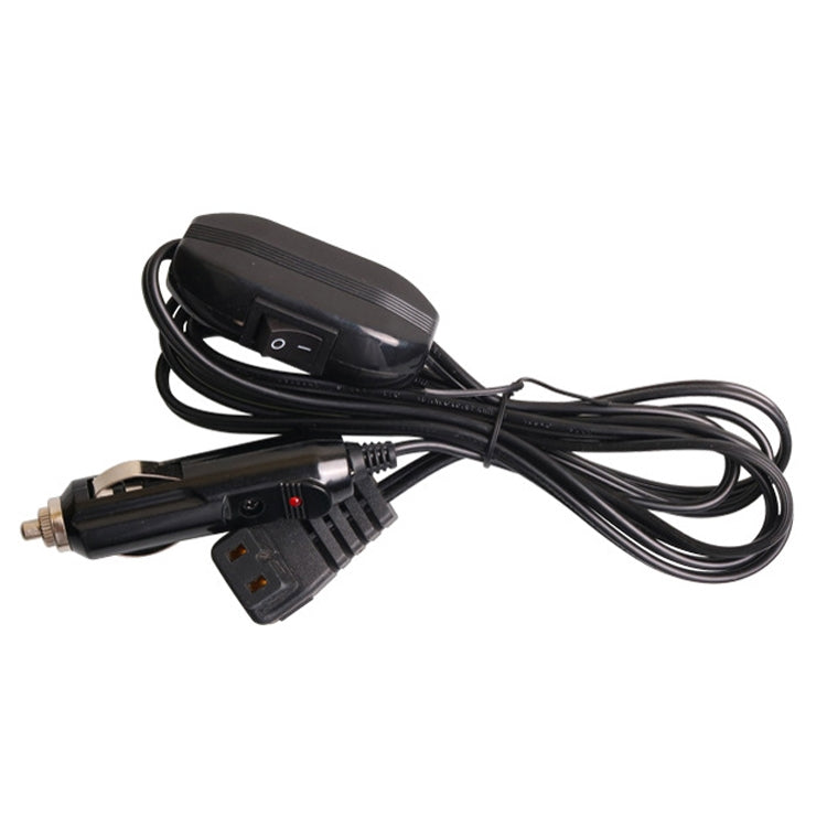 Car Compressor Refrigerator Line 12/24V Semiconductor Refrigerator Power Cord Cigarette Lighter Line — With Switch 2m