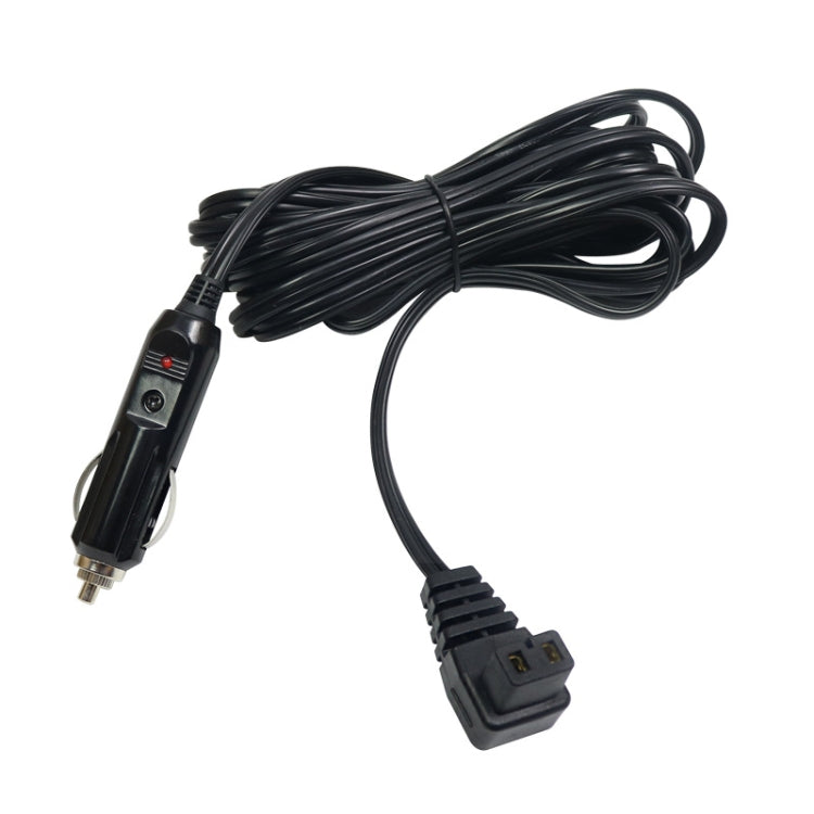 Car Compressor Refrigerator Line 12/24V Semiconductor Refrigerator Power Cord Cigarette Lighter Line — Without Switch 1m