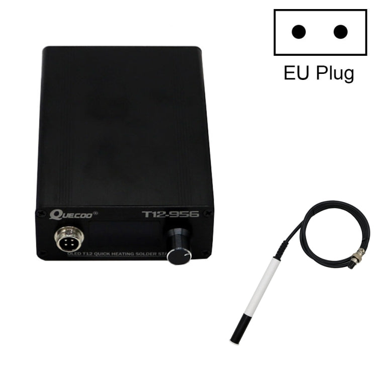 QUECOO T12-956 1.3-Inch Screen Electric Soldering Iron Soldering Station With P9 Handle
