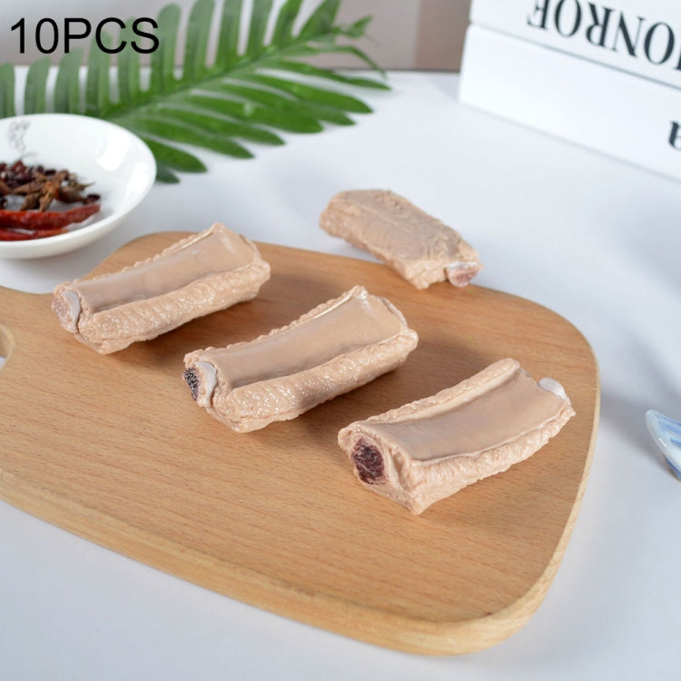 10 PCS Simulation Ribs Model Food Model Shoot Props — Original Color