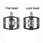 WEST BIKING Bicycle Aluminum Alloy Dual-Purpose Self-Locking Pedals